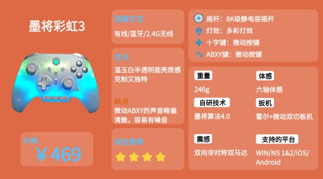 排行榜前十名：性能稳定游戏体验更佳!凯发k82026年PC游戏手柄推荐